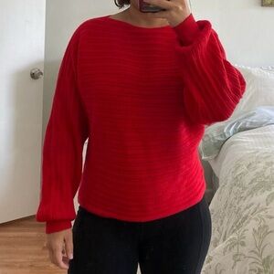 Elegant Red Women's Sweater